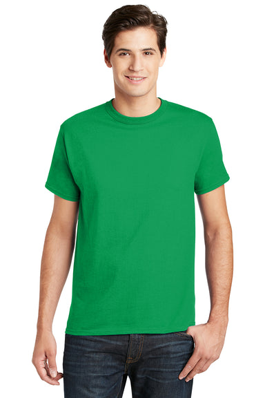 Hanes 5280 Mens ComfortSoft Short Sleeve Crewneck T-Shirt Kelly Green Front
