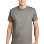 Hanes Mens ComfortSoft Short Sleeve Crewneck T-Shirt - Oxford Grey