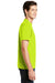Hanes Mens ComfortSoft Short Sleeve Crewneck T-Shirt Safety Green Side