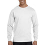 Hanes Mens ComfortSoft Long Sleeve Crewneck T-Shirt - White