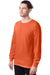 Hanes 5286 Mens ComfortSoft Long Sleeve Crewneck T-Shirt Texas Orange 3Q