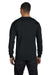 Hanes 5286 Mens ComfortSoft Long Sleeve Crewneck T-Shirt Black Back