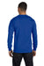 Hanes 5286 Mens ComfortSoft Long Sleeve Crewneck T-Shirt Royal Blue Back