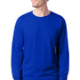 Hanes Mens ComfortSoft Long Sleeve Crewneck T-Shirt - Athletic Royal Blue
