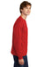 Hanes 5286 Mens ComfortSoft Long Sleeve Crewneck T-Shirt Athletic Red Side