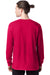 Hanes 5286 Mens ComfortSoft Long Sleeve Crewneck T-Shirt Athletic Crimson Red Back