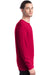 Hanes 5286 Mens ComfortSoft Long Sleeve Crewneck T-Shirt Athletic Crimson Red SIde