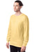 Hanes 5286 Mens ComfortSoft Long Sleeve Crewneck T-Shirt Athletic Gold 3Q