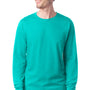 Hanes Mens ComfortSoft Long Sleeve Crewneck T-Shirt - Athletic Teal Green