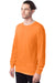 Hanes 5286 Mens ComfortSoft Long Sleeve Crewneck T-Shirt Tennessee Orange 3Q