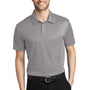 Port Authority Mens Silk Touch Performance Moisture Wicking Short Sleeve Polo Shirt - Gusty Grey