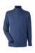 Puma 532016 Mens Cloudspun 1/4 Zip Sweatshirt Heather Navy Blue Flat Front
