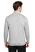 Puma 532016 Mens Cloudspun 1/4 Zip Sweatshirt Heather High Rise Grey Back