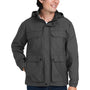 Dri Duck Mens Windproof & Waterproof Full Zip Hooded Field Jacket - Charcoal Grey