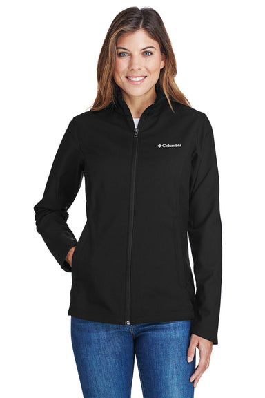 Columbia 5343 Womens Kruser Ridge Wind & Water Resistant Full Zip Jacket Black Front