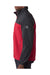 Dri Duck 5350 Mens Motion Wind & Water Resistant Full Zip Jacket Red/Charcoal Grey Side