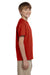 Hanes 5370 Youth EcoSmart Short Sleeve Crewneck T-Shirt Red Side
