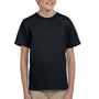 Hanes Youth EcoSmart Short Sleeve Crewneck T-Shirt - Black