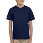 Hanes Youth EcoSmart Short Sleeve Crewneck T-Shirt - Navy Blue