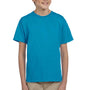 Hanes Youth EcoSmart Short Sleeve Crewneck T-Shirt - Teal Blue
