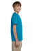 Hanes 5370 Youth EcoSmart Short Sleeve Crewneck T-Shirt Teal Blue Side