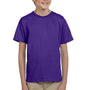 Hanes Youth EcoSmart Short Sleeve Crewneck T-Shirt - Purple