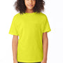 Hanes Youth EcoSmart Short Sleeve Crewneck T-Shirt - Safety Green