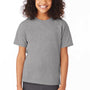 Hanes Youth EcoSmart Short Sleeve Crewneck T-Shirt - Oxford Grey