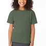 Hanes Youth EcoSmart Short Sleeve Crewneck T-Shirt - Heather Green