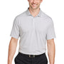 Puma Mens Mattr Feeder Moisture Wicking Short Sleeve Polo Shirt - High Rise Grey