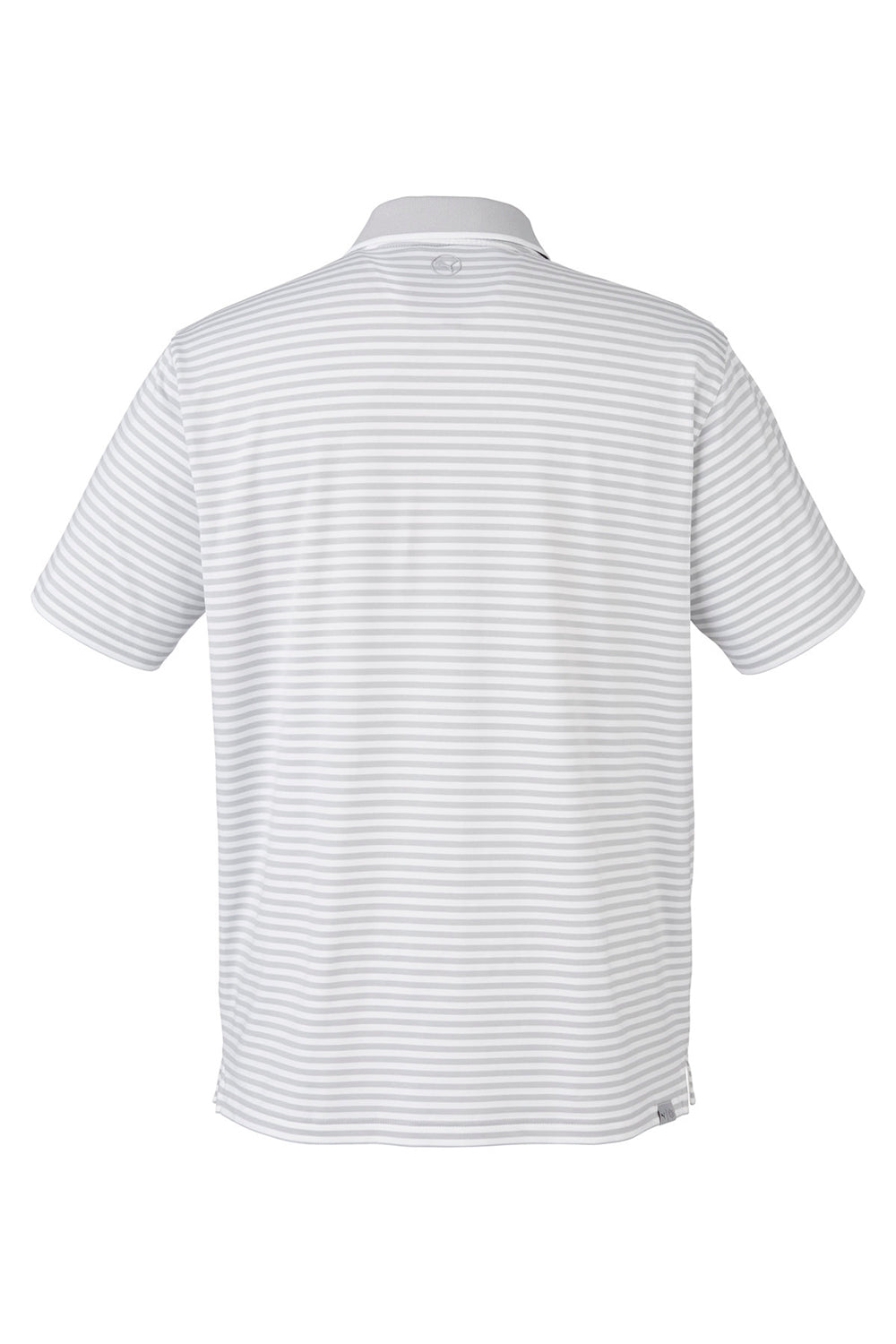 Puma 537447 Mens Mattr Feeder Short Sleeve Polo Shirt High Rise Grey Flat Back