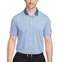 Puma Mens Mattr Feeder Moisture Wicking Short Sleeve Polo Shirt - Lake Blue