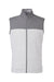 Puma 537465 Mens Cloudspun Colorblock Full Zip Vest Quiet Shade Grey/Heather High Rise Grey Flat Front