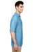 Jerzees 537MSR Mens Easy Care Moisture Wicking Short Sleeve Polo Shirt Light Blue Side