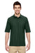 Jerzees 537MSR Mens Easy Care Moisture Wicking Short Sleeve Polo Shirt Forest Green Front