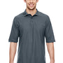 Jerzees Mens Easy Care Moisture Wicking Short Sleeve Polo Shirt - Charcoal Grey - Closeout