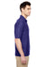 Jerzees 537MSR Mens Easy Care Moisture Wicking Short Sleeve Polo Shirt Purple Side