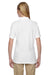 Jerzees 537WR Womens Easy Care Moisture Wicking Short Sleeve Polo Shirt White Back