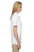 Jerzees 537WR Womens Easy Care Moisture Wicking Short Sleeve Polo Shirt White Side