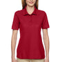 Jerzees Womens Easy Care Moisture Wicking Short Sleeve Polo Shirt - True Red - Closeout