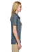 Jerzees 537WR Womens Easy Care Moisture Wicking Short Sleeve Polo Shirt Charcoal Grey Side