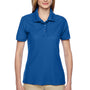Jerzees Womens Easy Care Moisture Wicking Short Sleeve Polo Shirt - Royal Blue - Closeout