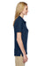 Jerzees 537WR Womens Easy Care Moisture Wicking Short Sleeve Polo Shirt Navy Blue Side