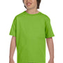 Hanes Youth Beefy-T Short Sleeve Crewneck T-Shirt - Lime Green - Closeout