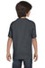 Hanes 5380 Youth Beefy-T Short Sleeve Crewneck T-Shirt Heather Charcoal Grey Back