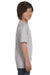 Hanes 5380 Youth Beefy-T Short Sleeve Crewneck T-Shirt Light Steel Grey Side
