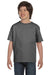 Hanes 5380 Youth Beefy-T Short Sleeve Crewneck T-Shirt Smoke Grey Front
