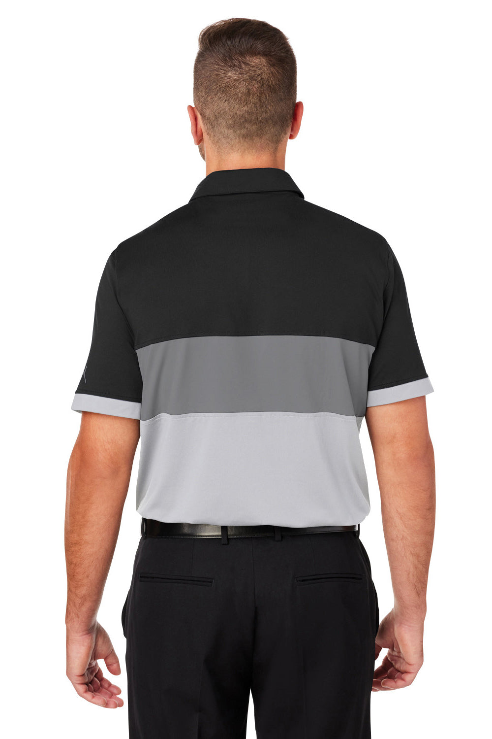 Puma 538930 Mens Cloudspun Highway Short Sleeve Polo Shirt Black Back