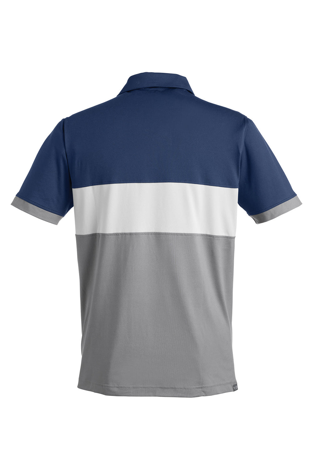 Puma 538930 Mens Cloudspun Highway Short Sleeve Polo Shirt Navy Blue Blazer Flat Back