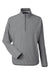 Puma 538931 Mens Coastal Woven 1/4 Zip Sweatshirt Heather Black Flat Front